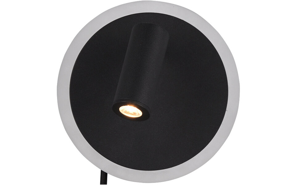 HLW LED Modern LED Wall Lamp Matte Black 7W - Warm White 2700K–3000K - Aluminum HLW LED Modern LED Wall Lamp Matte Black 7W - Warm White 2700K–3000K - Aluminum