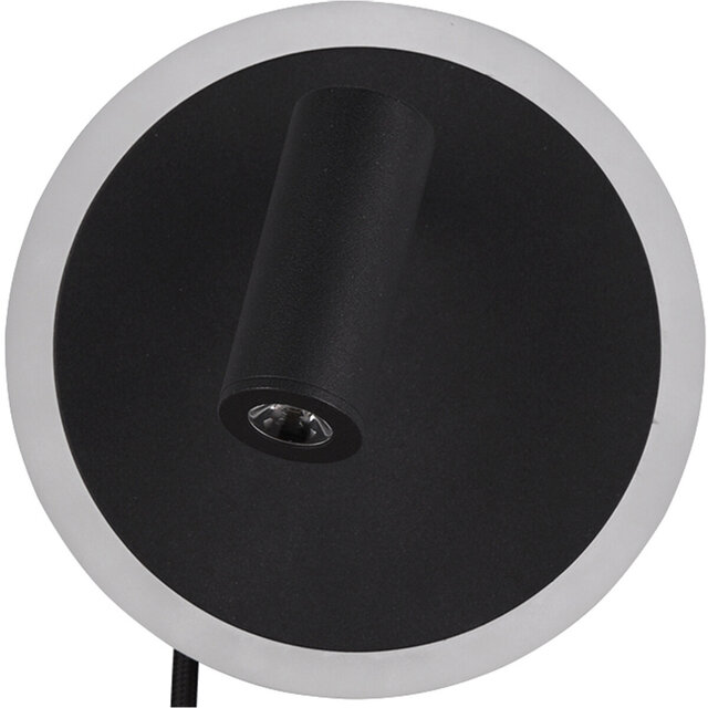 HLW LED Modern LED Wall Lamp Matte Black 7W - Warm White 2700K–3000K - Aluminum HLW LED Modern LED Wall Lamp Matte Black 7W - Warm White 2700K–3000K - Aluminum