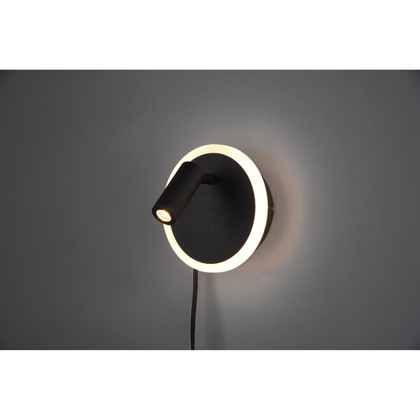 HLW LED Moderne LED Wandlamp Mat Zwart 7W - Warm Wit 2700K–3000K - Aluminium HLW LED Moderne LED Wandlamp Mat Zwart 7W - Warm Wit 2700K–3000K - Aluminium