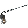 Mat zwarte LED wandlamp met verstelbare beam, E14 fitting, tot 40W vermogen en warm wit licht 3000K