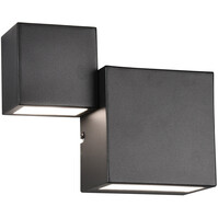 LED wall lamp | 12W | 2700-3000K | Dimmable | Up&Down | Black