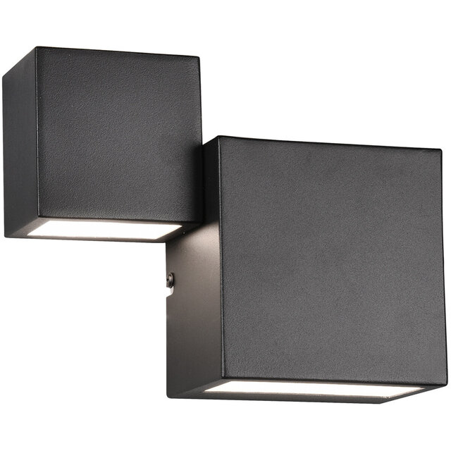 LED wandlamp | 12W | 2700-3000K | Dimbaar | Up&Down | Zwart Verlichting per ruimte