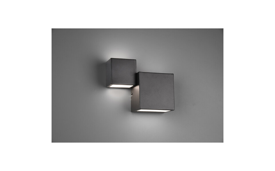 HLW LED Dimbare LED Wandlamp 12W - Warm Wit 2700K-3000K - Zwarte & Witte Vloerlamp & Wandlamp HLW LED Dimbare LED Wandlamp 12W - Warm Wit 2700K-3000K - Zwarte & Witte Vloerlamp & Wandlamp