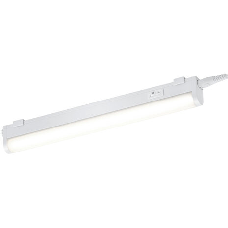 Witte LED Vloerlamp met Stoffen Kap, 4W LED en Warm Wit 2700K–3000K