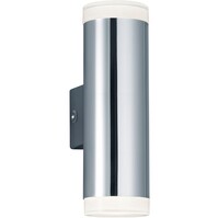 LED wall lamp | 8W | 3000K Warm | Chrome | Fabric shade | IP44 LED wall lamp | 8W | 3000K Warm | Chrome | Fabric shade | IP44