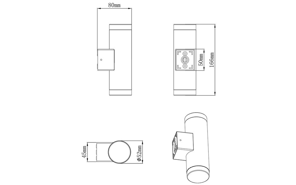 HLW LED Modern LED Wall Lamp 8W Warm White 2700K–3000K with Fabric Shade & Gloss Chrome