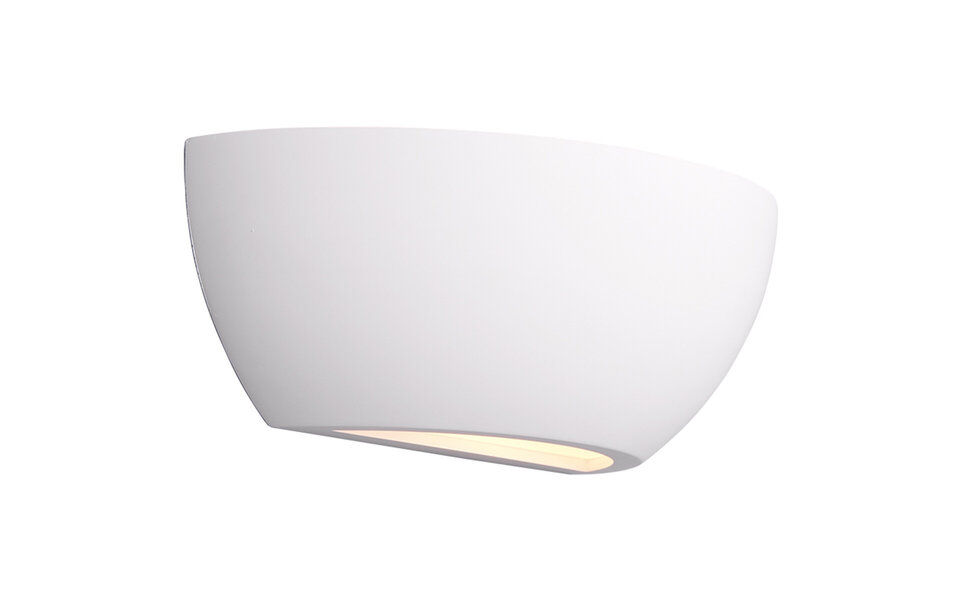 HLW LED LED Wall Lamp Matte White Plaster with Adjustable Beam Angle, E14 Fitting