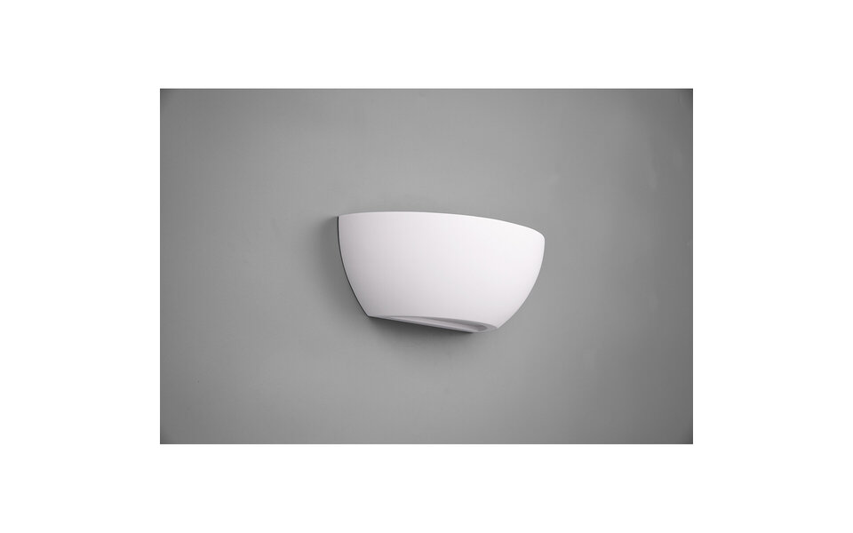 HLW LED LED Wall Lamp Matte White Plaster with Adjustable Beam Angle, E14 Fitting