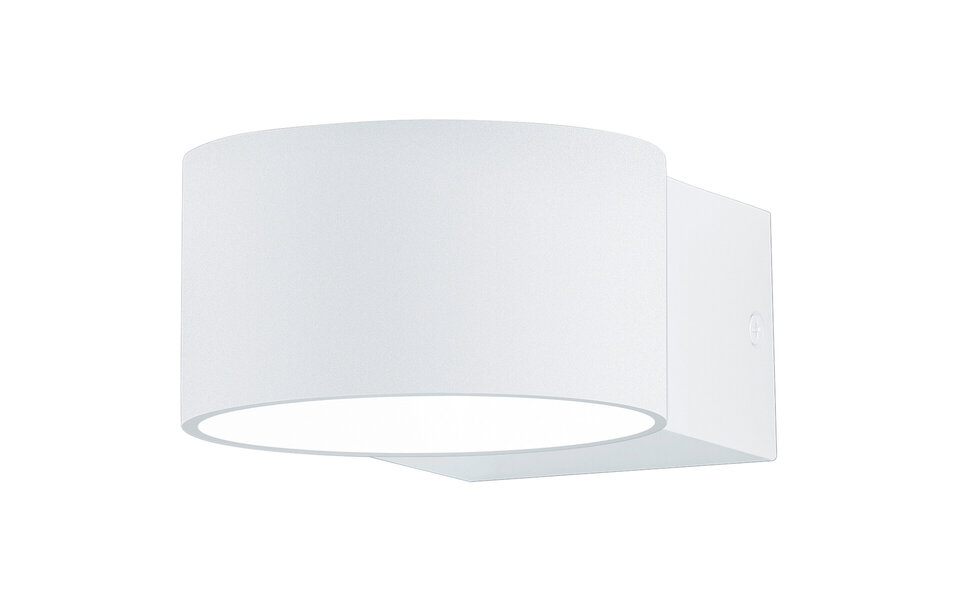 HLW LED LED Wall Lamp Matte White with OSRAM LEDs - 4W Warm White 2700K–3000K, Aluminum