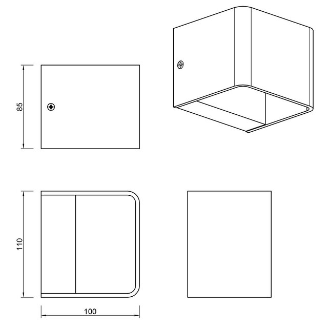 HLW LED LED Wandlamp 4W Dimbaar - Warm Wit 2700K–3000K - Beam Angle Verstelbaar - Mat Nikkel HLW LED LED Wandlamp 4W Dimbaar - Warm Wit 2700K–3000K - Beam Angle Verstelbaar - Mat Nikkel