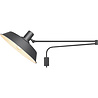 Mat zwarte verstelbare LED wandlamp met E14 fitting en warmwit licht tot 40W