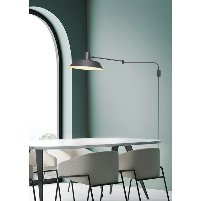 HLW LED LED Wall Lamp Matte Black - Trion Bolan | Durable Aluminum & E27 Fitting HLW LED LED Wall Lamp Matte Black - Trion Bolan | Durable Aluminum & E27 Fitting