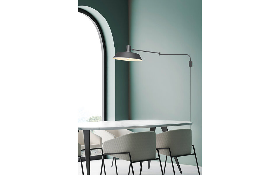 HLW LED LED Wall Lamp Matte Black - Trion Bolan | Durable Aluminum & E27 Fitting HLW LED LED Wall Lamp Matte Black - Trion Bolan | Durable Aluminum & E27 Fitting