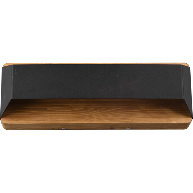 HLW LED LED Wandlamp Dimbaar - Mat Zwart Aluminium, Warm Wit 3000K, Up & Down Licht