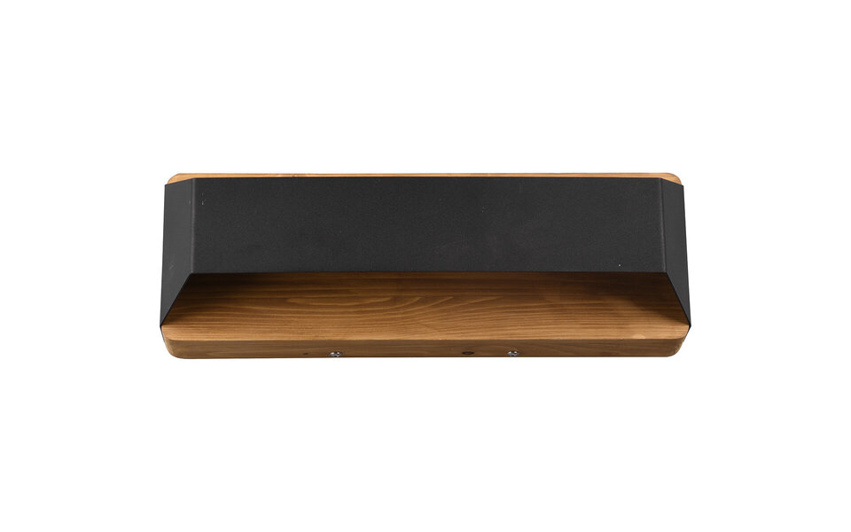 HLW LED LED Wall Lamp Dimmable - Matte Black Aluminum, Warm White 3000K, Up & Down Light