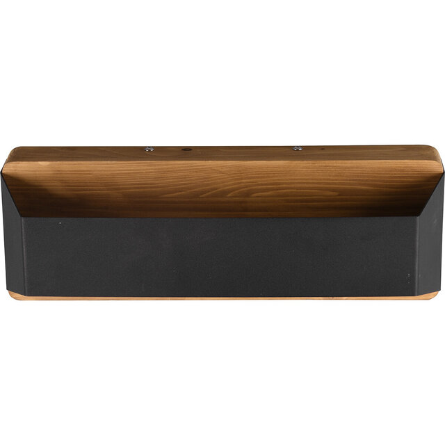 HLW LED LED Wall Lamp Dimmable - Matte Black Aluminum, Warm White 3000K, Up & Down Light