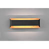 HLW LED LED Wall Lamp Dimmable - Matte Black Aluminum, Warm White 3000K, Up & Down Light