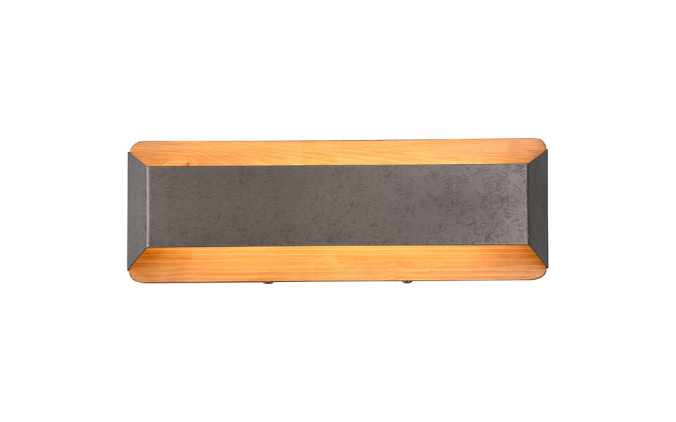 HLW LED LED Wandlamp Trion Arbon 13.5W Dimbaar Warm Wit 3000K Antiek Nikkel HLW LED LED Wandlamp Trion Arbon 13.5W Dimbaar Warm Wit 3000K Antiek Nikkel