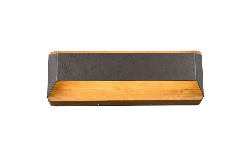 HLW LED LED Wandlamp Trion Arbon 13.5W Dimbaar Warm Wit 3000K Antiek Nikkel HLW LED LED Wandlamp Trion Arbon 13.5W Dimbaar Warm Wit 3000K Antiek Nikkel