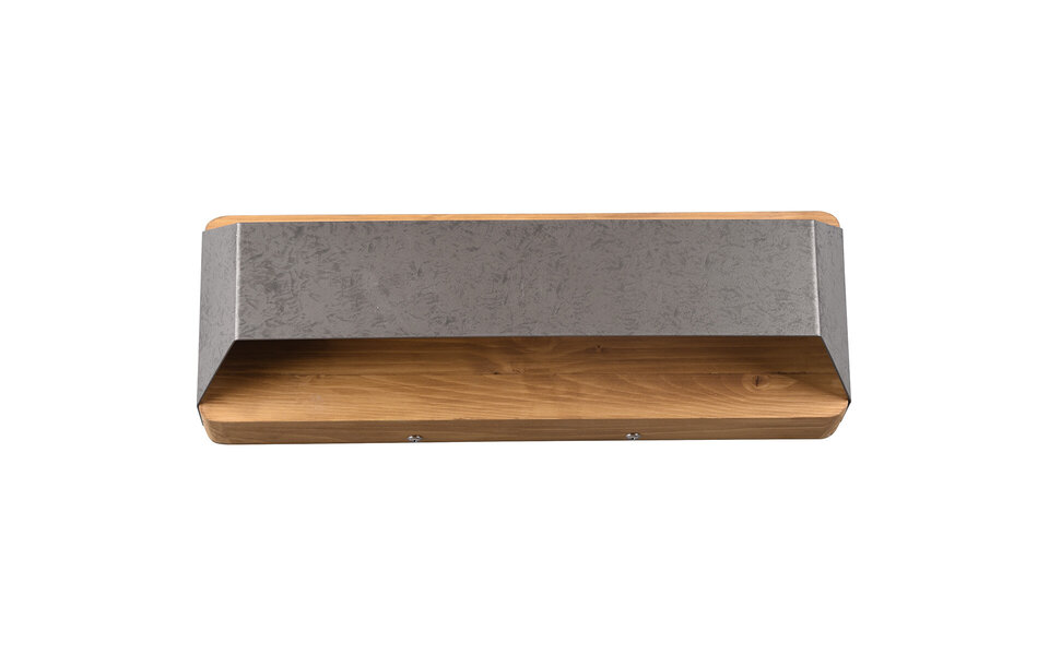 HLW LED LED Wandlamp Trion Arbon 13.5W Dimbaar Warm Wit 3000K Antiek Nikkel HLW LED LED Wandlamp Trion Arbon 13.5W Dimbaar Warm Wit 3000K Antiek Nikkel