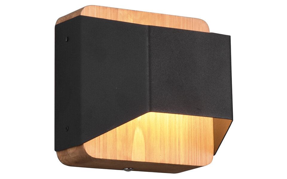 HLW LED Dimmable LED Wall Lamp Matte Black with Warm White 3000K and OSRAM LEDs - 4.3W HLW LED Dimmable LED Wall Lamp Matte Black with Warm White 3000K and OSRAM LEDs - 4.3W