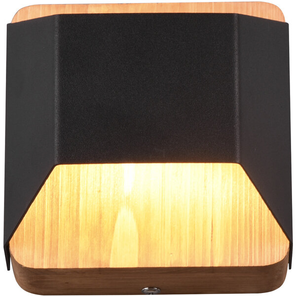 HLW LED Dimbare LED Wandlamp Mat Zwart met Warm Wit 3000K en OSRAM LEDs - 4.3W HLW LED Dimbare LED Wandlamp Mat Zwart met Warm Wit 3000K en OSRAM LEDs - 4.3W