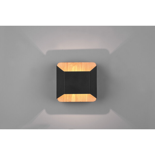 HLW LED Dimmable LED Wall Lamp Matte Black with Warm White 3000K and OSRAM LEDs - 4.3W HLW LED Dimmable LED Wall Lamp Matte Black with Warm White 3000K and OSRAM LEDs - 4.3W