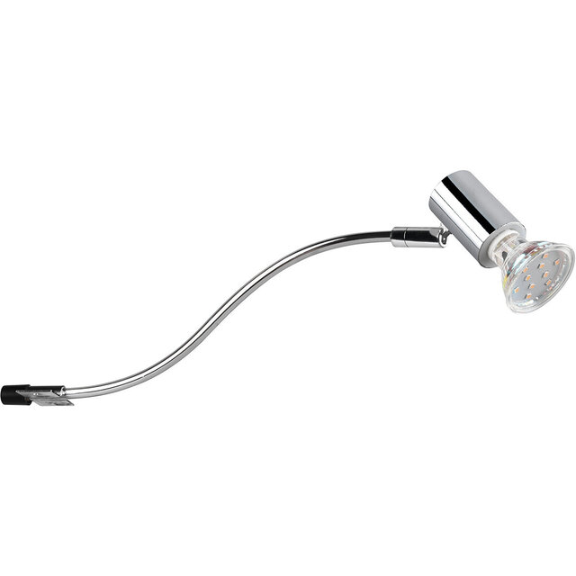 HLW LED Trion Giano LED Wall Lamp - Splashproof IP44, GU10 Fitting, Aluminum, Polished Chrome