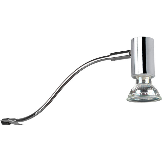 HLW LED Trion Giano LED Wall Lamp - Splashproof IP44, GU10 Fitting, Aluminum, Polished Chrome
