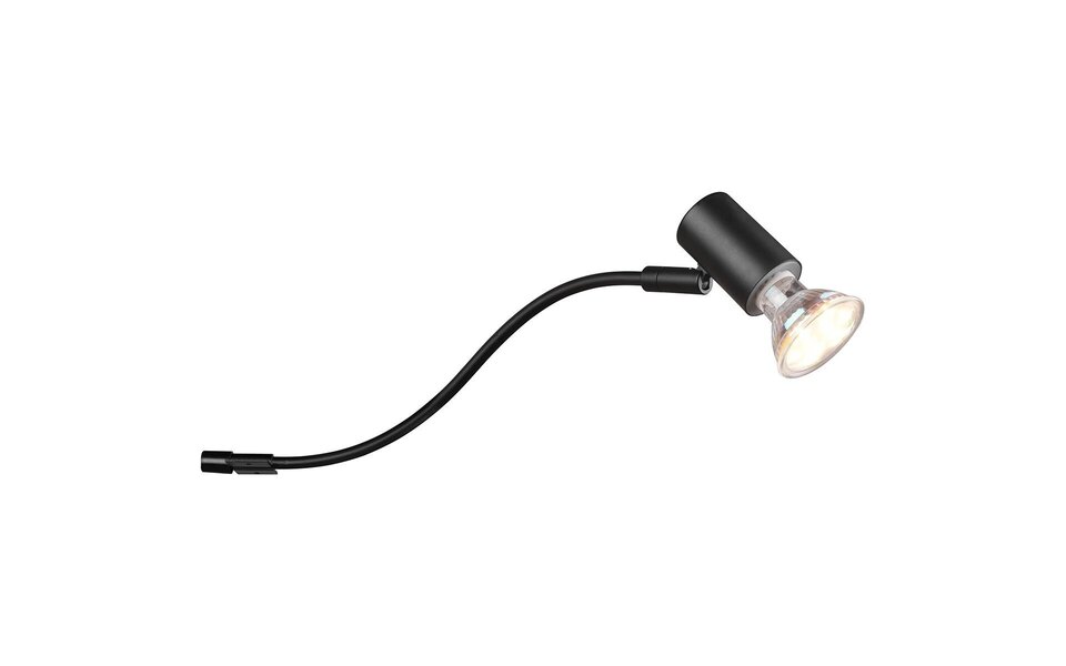 HLW LED LED Wall Lamp Matte Black - Splashproof IP44 - GU10 Fitting - Aluminum
