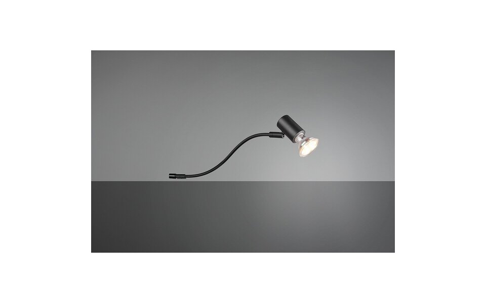 HLW LED LED Wall Lamp Matte Black - Splashproof IP44 - GU10 Fitting - Aluminum