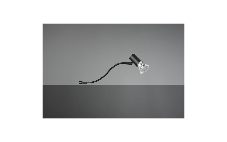 HLW LED LED Wall Lamp Matte Black - Splashproof IP44 - GU10 Fitting - Aluminum