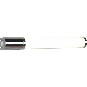 LED wandlamp | 8W | 3000K | IP44 | Chroom | Stopcontact LED wandlamp | 8W | 3000K | IP44 | Chroom | Stopcontact