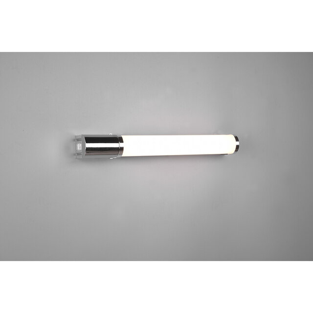 HLW LED LED Wall Lamp 8W Warm White 3000K Splashproof IP44 Gloss Chrome Plastic