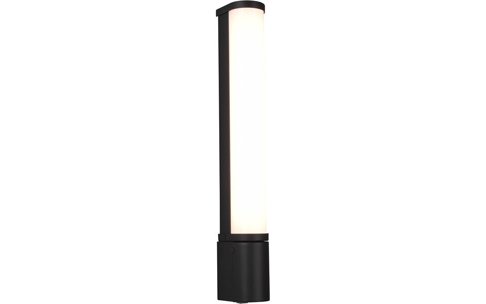 HLW LED LED Wall Lamp 8W Warm White 3000K - Matte Black, Splashproof IP44 & Durable
