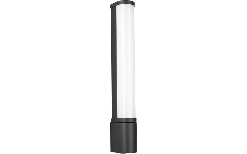 HLW LED LED Wall Lamp 8W Warm White 3000K - Matte Black, Splashproof IP44 & Durable