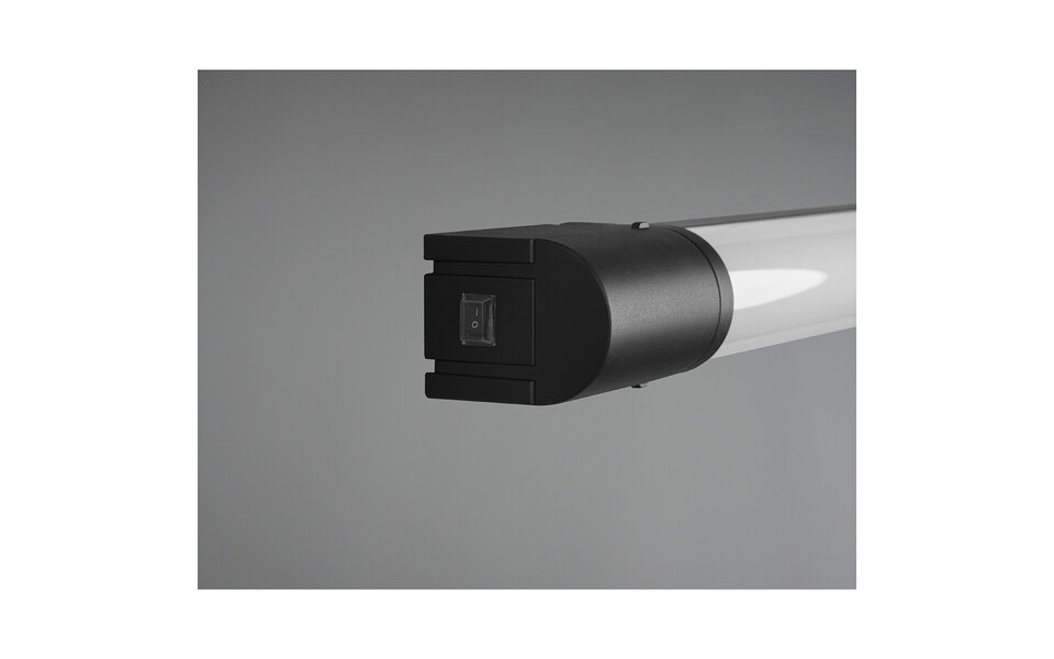 HLW LED LED Wall Lamp 8W Warm White 3000K - Matte Black, Splashproof IP44 & Durable