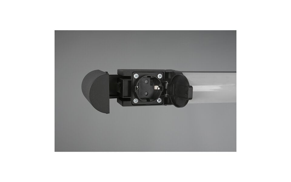 HLW LED LED Wall Lamp 8W Warm White 3000K - Matte Black, Splashproof IP44 & Durable