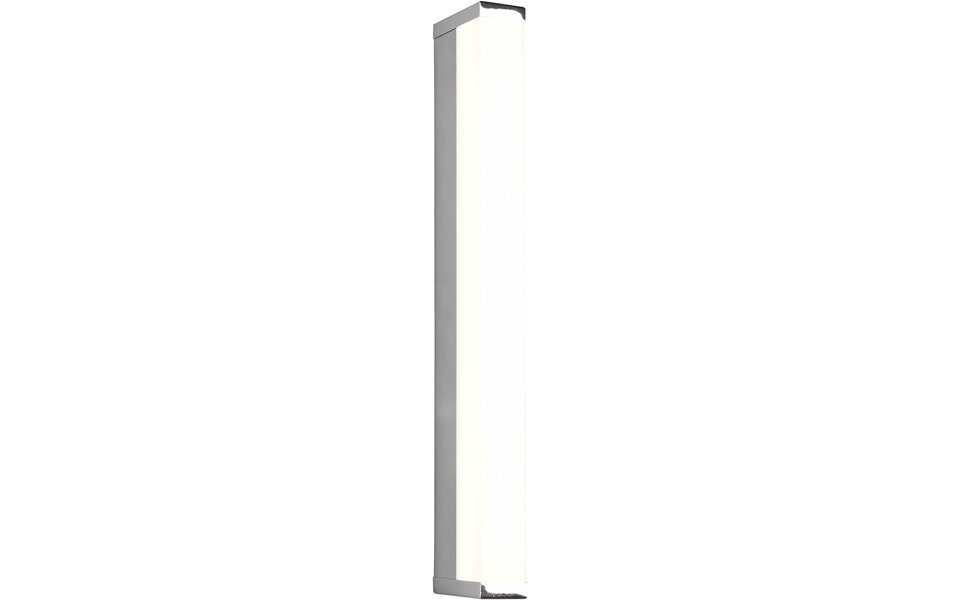 HLW LED LED Wandlamp 6W Warm Wit 3000K Spatwaterdicht IP44 - Mat Chroom Aluminium