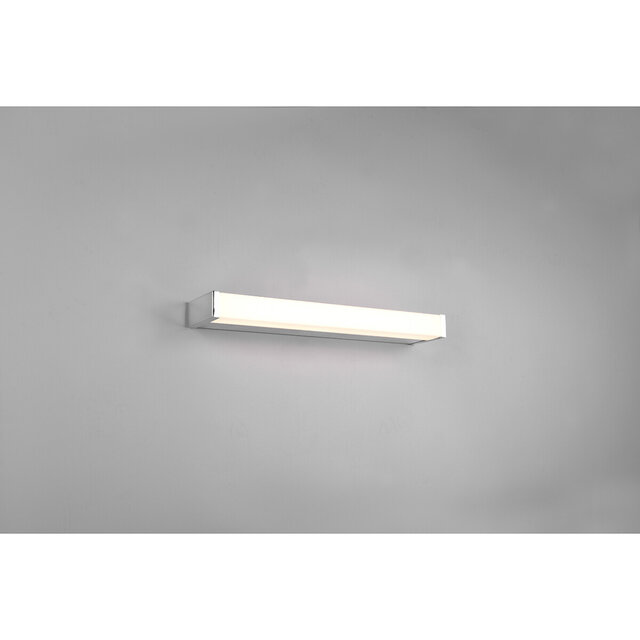 HLW LED LED Wandlamp 6W Warm Wit 3000K Spatwaterdicht IP44 - Mat Chroom Aluminium