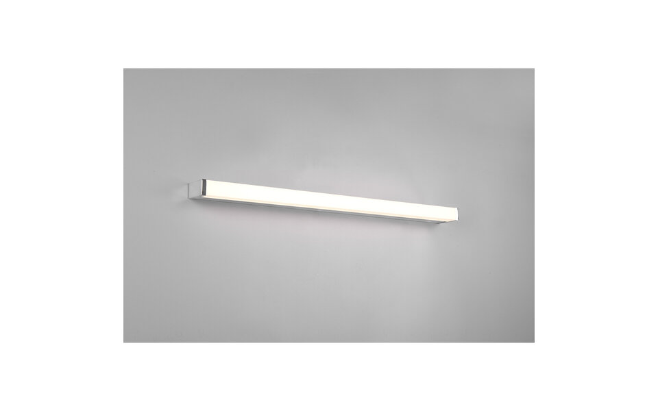 HLW LED LED Wall Lamp 12W Warm White 3000K - Splashproof IP44, Adjustable Beam Angle, Matte Chrome
