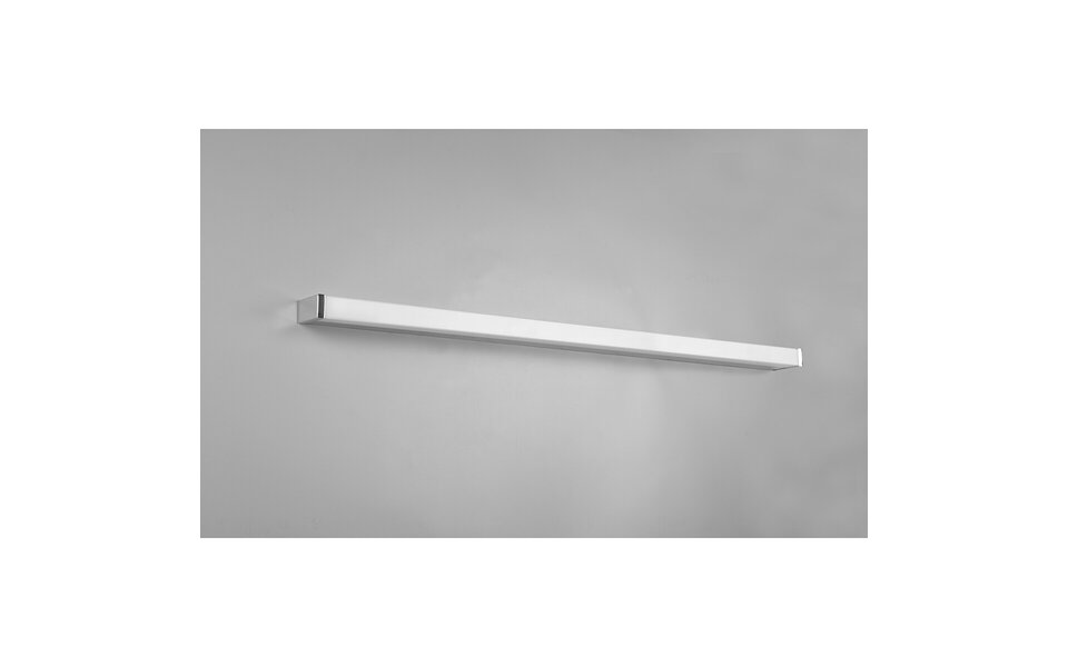 HLW LED LED Wall Lamp Trion Fabian 20W Warm White 3000K Splashproof IP44 Matte Chrome HLW LED LED Wall Lamp Trion Fabian 20W Warm White 3000K Splashproof IP44 Matte Chrome