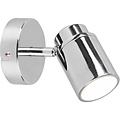 LED Wall Spotlight Trion Artion - GU10 Fitting, Waterproof IP44, Matte Chrome Aluminum