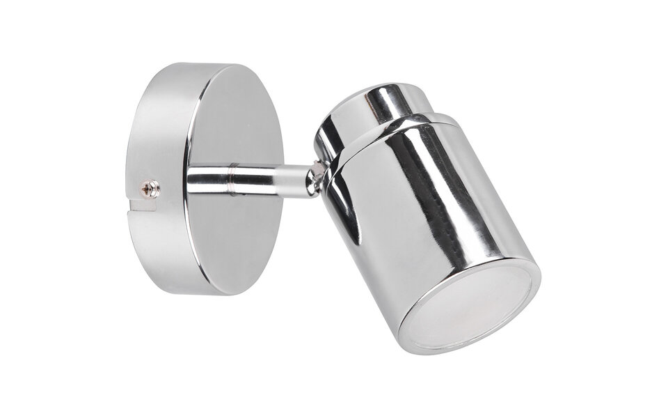 HLW LED LED Wandspot Trion Artion - GU10 Fitting, Waterdicht IP44, Mat Chroom Aluminium