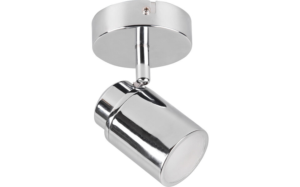 HLW LED LED Wall Spotlight Trion Artion - GU10 Fitting, Waterproof IP44, Matte Chrome Aluminum