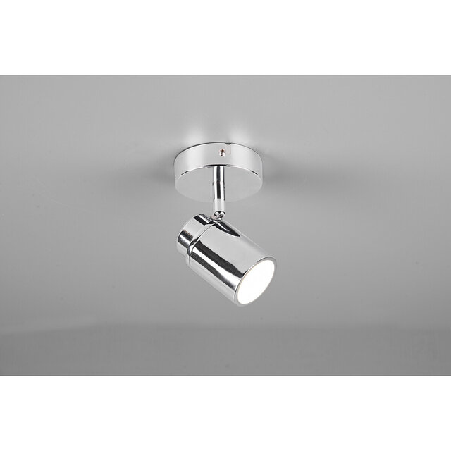 HLW LED LED Wandspot Trion Artion - GU10 Fitting, Waterdicht IP44, Mat Chroom Aluminium