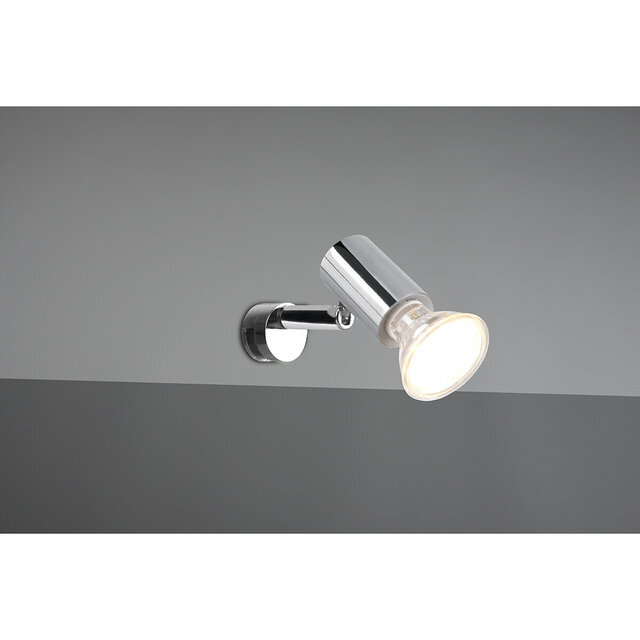 HLW LED LED Wandlamp Trion Loreno - Spatwaterdicht IP44, GU10 Fitting, Glans Chroom