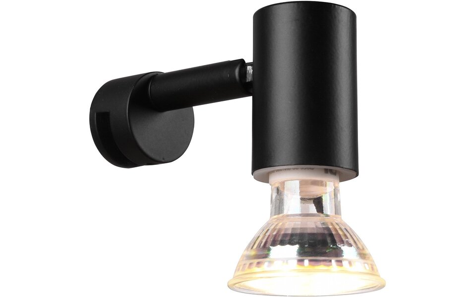 HLW LED Modern LED Wall Lamp Matte Black - Splashproof IP44, GU10 Fitting & Aluminum