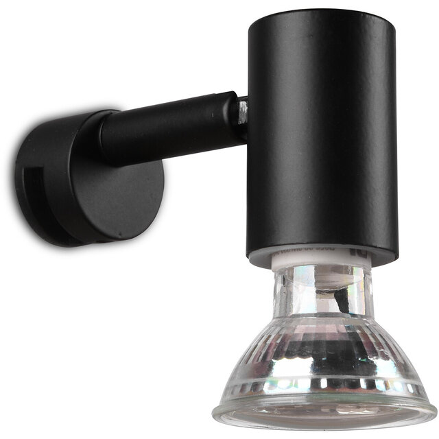 HLW LED Moderne LED Wandlamp Mat Zwart - Spatwaterdicht IP44, GU10 Fitting & Aluminium HLW LED Moderne LED Wandlamp Mat Zwart - Spatwaterdicht IP44, GU10 Fitting & Aluminium