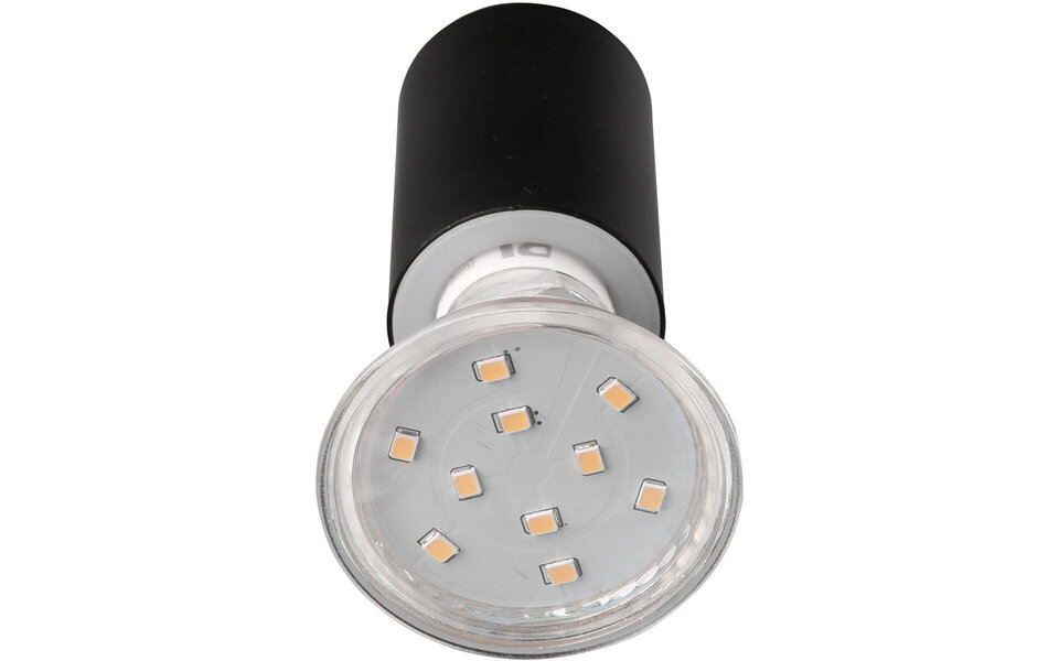 HLW LED Modern LED Wall Lamp Matte Black - Splashproof IP44, GU10 Fitting & Aluminum